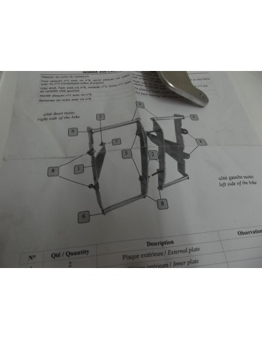 protections de radiateur de ma CRF 450 2004-2009