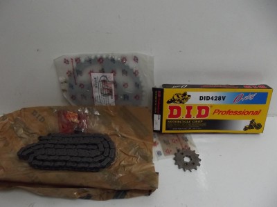 kit chaine acier de marque AFA YBR 125 2005-2006