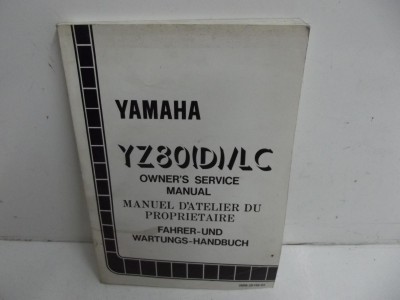 manuel d'atelier d'épo YZ 80 1992-1992