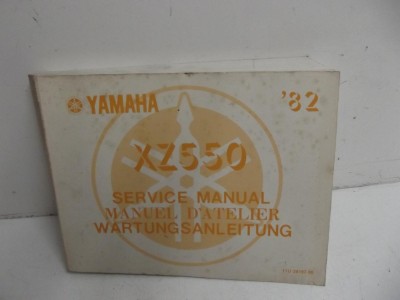 manuel d'atelier d'épo XZ 550 1982-1982