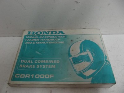 manuel du propriétaire origine CBR F 1000 1993-1996