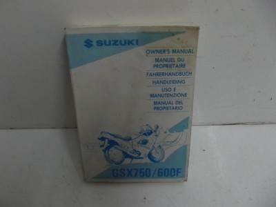 manuel du propriétaire d'é GSXF 750 1994-1994