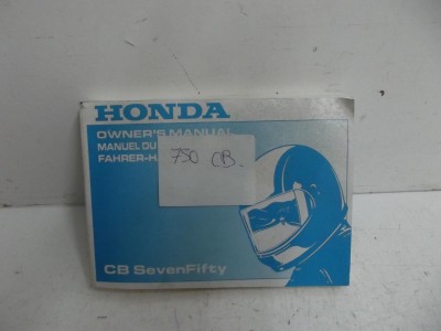 manuel du propriétaire origine CBR F 1000 1992-2002
