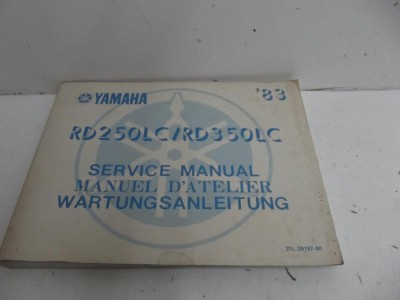 manuel d'atelier , revue t RDLC 350 1983-1983