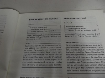 manuel de préparation de cour YZ 125 1988-1988 2