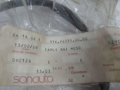 Cable d'accélérateur YAMAHA 50 YAMI 1986 YAMAHA ref 1TK-F6311-00
